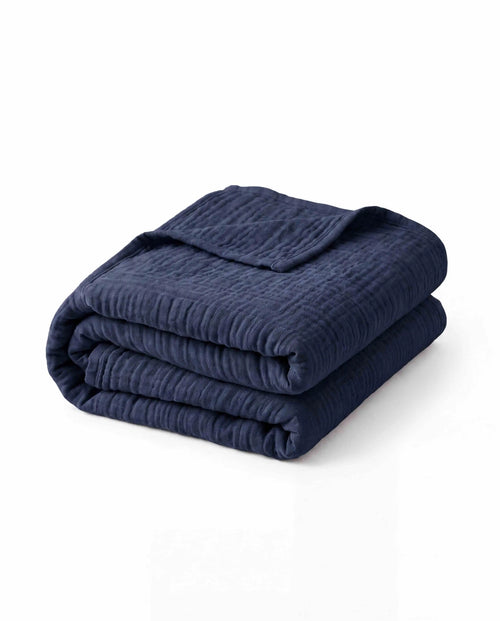 MUSSELO Muslin Blanket – 6-Layer, 100% Cotton, OEKO-TEX | 3 Sizes, 5 Colors